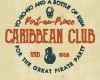 Patch Vorlage Luxus Vintage Handarbeit Label Emblem Caribbean Club Logo