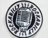 Patch Vorlage Wunderbar Rockabilly Mic Sew Patch at Raucous Records
