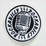 Patch Vorlage Wunderbar Rockabilly Mic Sew Patch at Raucous Records