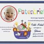 Patenbrief Taufe Vorlage Angenehm Patenbrief Für Taufpaten Regenbogen Arche Noah Taufe