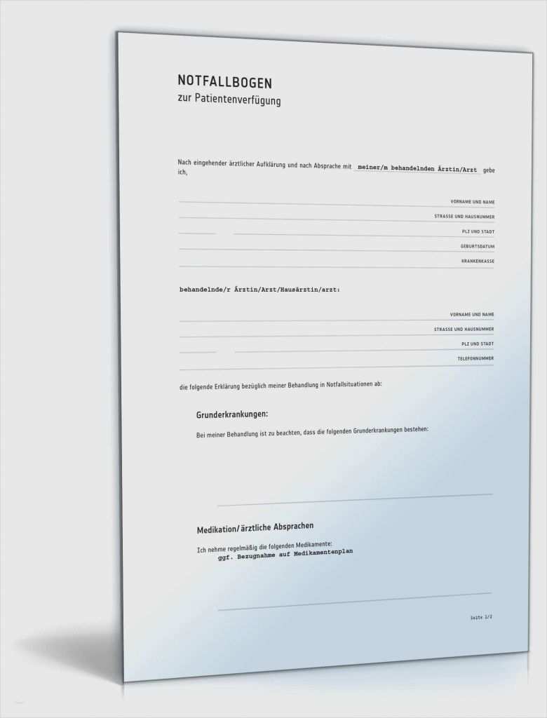 Patientenverfügung Word Vorlage Neu 59 Genial Patientenverfügung Vorlage Kostenlos Downloaden