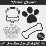 Paw Patrol Logo Vorlage Beste Paw Patrol Svg Paw Patrolsilhouette Paw Patrol Vector Paw