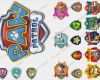 Paw Patrol Logo Vorlage Fabelhaft Paw Patrol Logo & Shields Birthday Cake Edible Rice Wafer