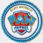 Paw Patrol Logo Vorlage Neu Paw Patrol 4 Edible Birthday Cake or Cupcake topper