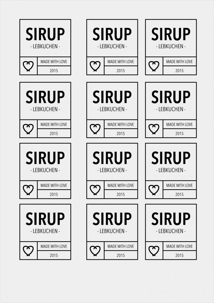 Pdf Stempel Vorlagen Bewundernswert Etiketten Zum Ausdrucken Für Verschiedene Sirups Als Pdf