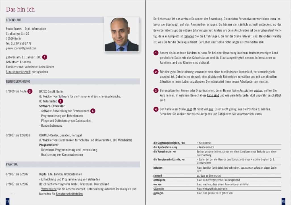Perfekte Bewerbung Vorlage Cool 12 Der Perfekte Lebenslauf Muster