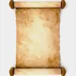 Pergamentrolle Vorlage Inspiration Hoja De Papel Viejo Desplegó Un Pergamino Antiguo — Foto