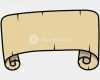 Pergamentrolle Vorlage Wunderbar Old Scroll Parchment Cartoon Vector Illustration Royalty