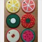 Perlen Bügeln Vorlagen Schön Fruit Glass Cover Coaster Hama Beads by Ginasophiekat
