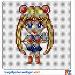 Perlen Motive Vorlagen Fabelhaft Sailor Moon Bügelperlen Vorlage Bügelperlen