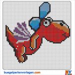 Perlen Motive Vorlagen Gut Bügelperlen Vorlage Drache Kokosnuss