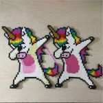 Perlenbasteln Vorlagen Luxus Dabbing Unicorns Bügelperlen Perler Beads