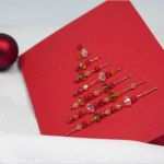 Perlenschmuck Selber Machen Vorlagen Hübsch Karte Mit Weihnachtsbaum Aus Perlen