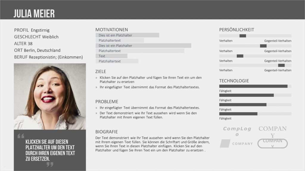 Persona Vorlage Powerpoint Neu Tipps Zum Erstellen Von Customer Persona