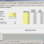 Personalbedarfsplanung Excel Vorlage Kostenlos Luxus Kostenloser Excel tool Für Break even Analyse