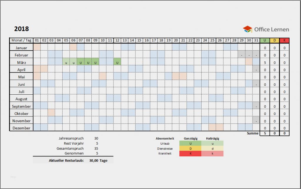 Personaldatenblatt Vorlage Word Erstaunlich Kostenlose Excel Urlaubsplaner Vorlagen 2018 Und 2019