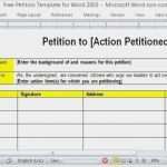 Petition Vorlage Word Erstaunlich 29 Petition Template Picture