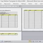 Petition Vorlage Word Hübsch Freie Petition Vorlage Für Word