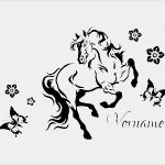 Pferde Scheren Muster Vorlagen Süß Wandtattoo Pferd Wunschname Nr 2