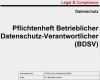 Pflichtenheft Vorlage Pdf Luxus Pflichtenheft Betrieblicher Datenschutz Verantwortlicher