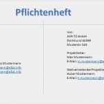 Pflichtenheft Vorlage Word Neu Pflichtenheft Von Akr Tz Gmbh Dortmund Musterstr 543 Für