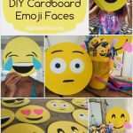 Photo Booth Geburtstag Vorlagen Erstaunlich How to Make Cardboard Emoji Faces