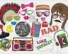 Photo Booth Geburtstag Vorlagen Genial 80s Booth Party Props Set 24 Piece Printable