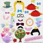 Photo Booth Geburtstag Vorlagen Schönste Booth Props 30 Piece Alice In Wonderland