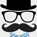 Photo Booth Geburtstag Vorlagen Süß Free Freebie Printable Eyeglasses Mustache and Hat