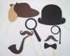 Photo Booth Props Vorlagen Bewundernswert 8 Sherlock Holmes and Watson Booth Props Book Club