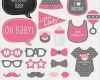 Photo Booth Vorlagen Pdf Fabelhaft Baby Girl 20 Pc Booth Props Kit for Shower First