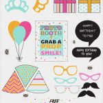 Photo Booth Vorlagen Pdf Wunderbar Birthday Booth Props and Free Printables