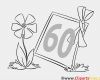 Photo Booth Vorlagen Zum Ausdrucken Kostenlos Inspiration Blume Zum 60 Geburtstag Ausmalbild Kostenlos
