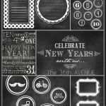 Photo Booth Weihnachten Vorlagen Angenehm New Years Chalkboard Free Printables