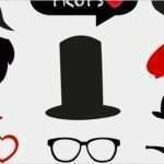 Photo Booth Weihnachten Vorlagen Gut Diy Booth Props Classic Moustaches Beards by
