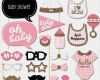 Photobooth Babyparty Vorlagen Best Of Hot 25pcs Set Girl Booth Props Baby Shower Pink