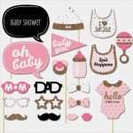 Photobooth Babyparty Vorlagen Best Of Hot 25pcs Set Girl Booth Props Baby Shower Pink