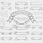 Photoshop Banner Vorlage Cool Chalkboard Banner Shop Brushes Banner Brushes Web Ribbons