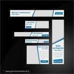 Photoshop Banner Vorlage Neu Web Banner Set Vorlage Business Edge Blau Gute Internetseite