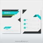 Photoshop Broschüre Vorlage Süß Business Leaflet Template with Blue Elements Vector Free