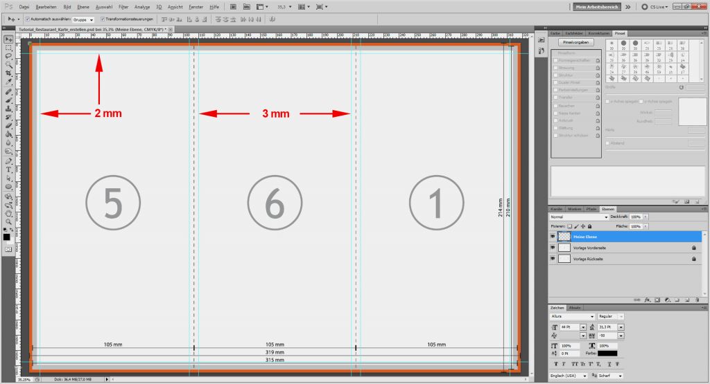 Photoshop Flyer Vorlagen Einzigartig Tutorial Restaurant Karte Speisekarte Erstellen