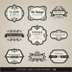 Photoshop Logo Vorlagen Einzigartig Vintage Labels and Frames Collection Vector