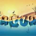 Photoshop Psd Vorlagen Genial Shop Water Text Tutorials