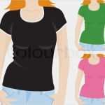 Photoshop T Shirt Vorlage Erstaunlich Frauen T Shirt Vorlage Vector Vektorgrafik