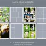 Photoshop Vorlagen Collage Wunderbar 16 X 20 Foto Collage Vorlagen Set 1 Von Lucyrosedesigns
