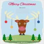 Photoshop Weihnachtskarte Vorlage Neu Weihnachtskarte Vorlage Mit Rentier
