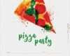 Pizza Flyer Vorlage Einzigartig Groß Pizza Party Einladung Vorlage Bilder