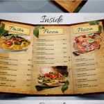 Pizzeria Flyer Vorlagen Einzigartig Speisekarte Für Ein Italienisches Restaurant