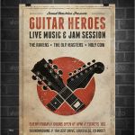 Plakat Photoshop Vorlage Beste 12 Concert Flyer Template Free Music Concert