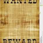 Plakat Photoshop Vorlage Wunderbar Blank Wanted Outlaw Poster Stock Illustration Image Of